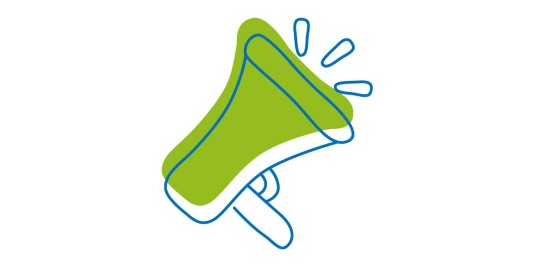 Das Icon zeigt ein Megafon.